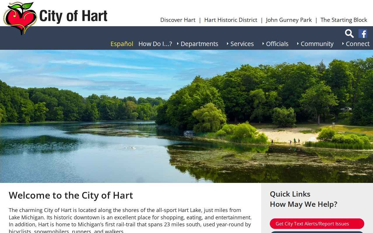 Hart city hall contact information for Hart warrant records